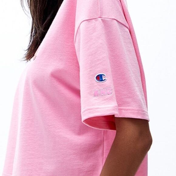 Champion x KNC Beauty Lightweight Cropped Tee '70s Knockout Champion Script 1X - Picture 4 of 12